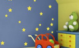 Наклейки на стены для детской комнаты "Звездочки"